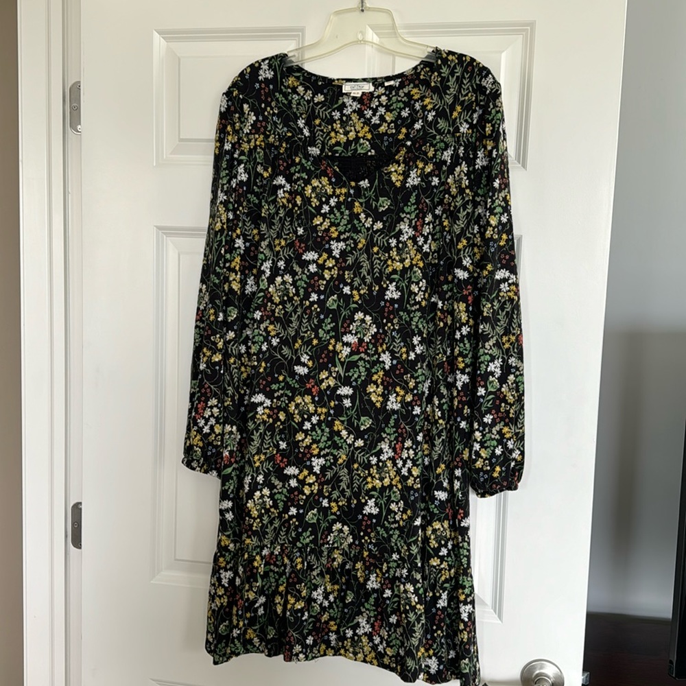Never worn fat face long sleeve dress with open neck